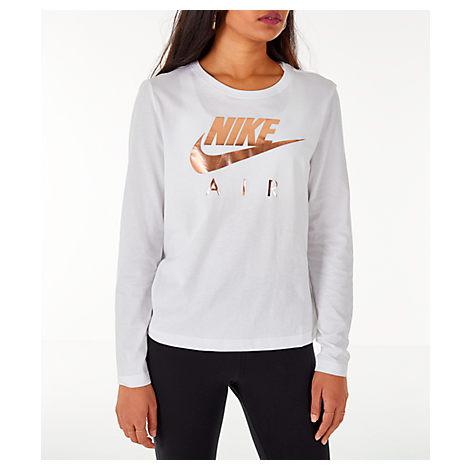 white womens nike shirt