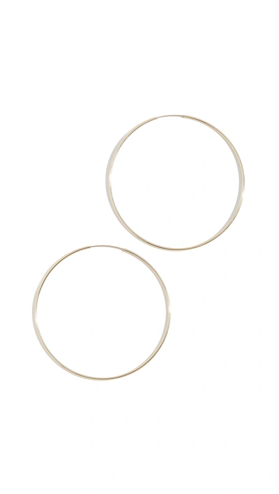 Shop Jules Smith Lola Hoops In Yellow Gold