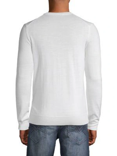 Shop Versace Long-sleeve Wool Sweater In Bronze