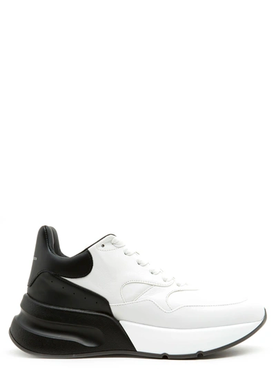 Shop Alexander Mcqueen 'oversize Sole' Shoes In Black&white