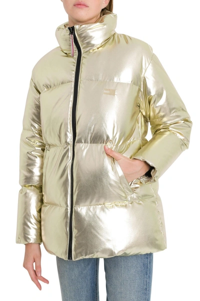 Tommy hilfiger 2025 gold puffer jacket