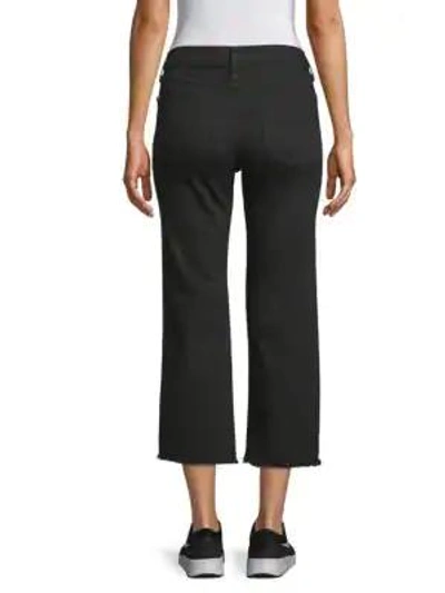 Shop Alice And Olivia Perfect Cropped Kick Jeans In Night Fever