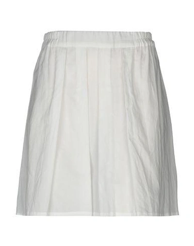 Shop Ann Demeulemeester Knee Length Skirt In White