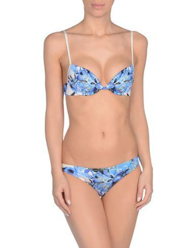 Shop Roberto Cavalli Beachwear Bikinis In Bright Blue