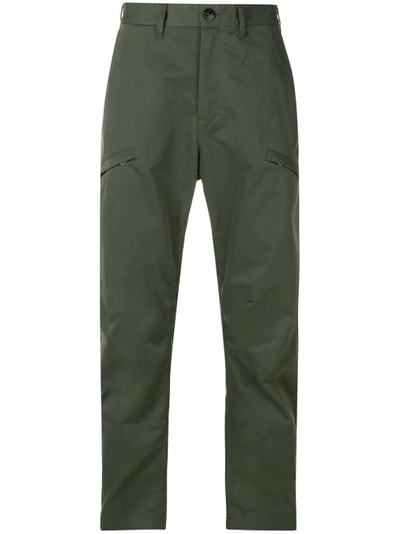 Shop Stone Island Shadow Project Wide Trousers - Green