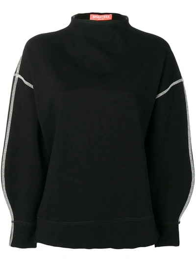 Shop Smarteez Boxy Fit Sweatshirt - Black