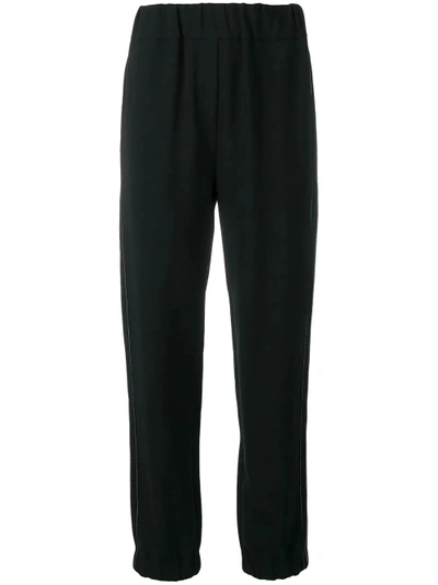 Shop Smarteez Fitted Track Pant Trousers - Black