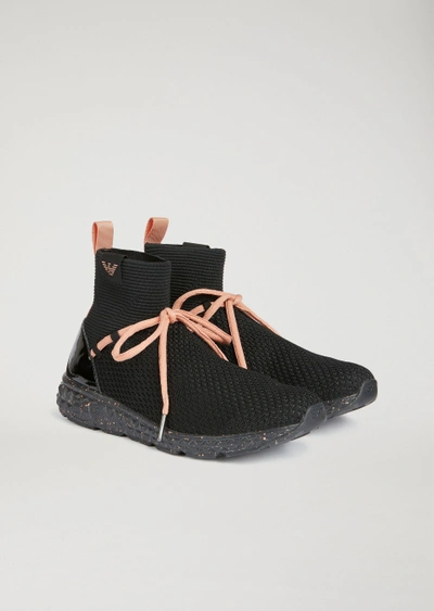 Shop Emporio Armani Sneakers - Item 11600234 In Black