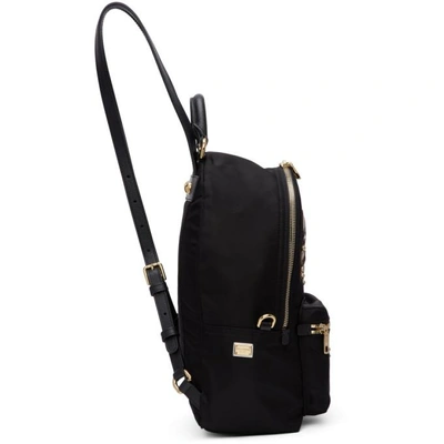 Shop Dolce & Gabbana Dolce And Gabbana Black Cupid Dgfamily Vulcano Backpack In 80999 Black