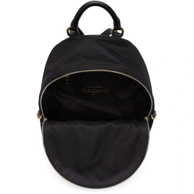 Shop Dolce & Gabbana Dolce And Gabbana Black Cupid Dgfamily Vulcano Backpack In 80999 Black
