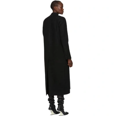 Shop Rick Owens Black Camel Hair Museum Coat In 09 Black