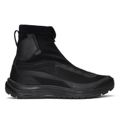 Shop Boris Bidjan Saberi Black Salomon Edition Odyssey Bamba 2 Sneakers In Black/black