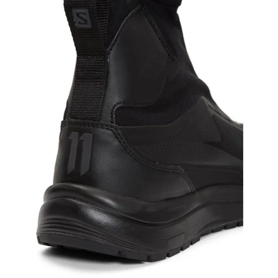 Shop Boris Bidjan Saberi Black Salomon Edition Odyssey Bamba 2 Sneakers In Black/black