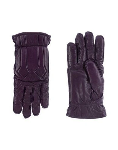 Shop Dsquared2 Gloves In Purple