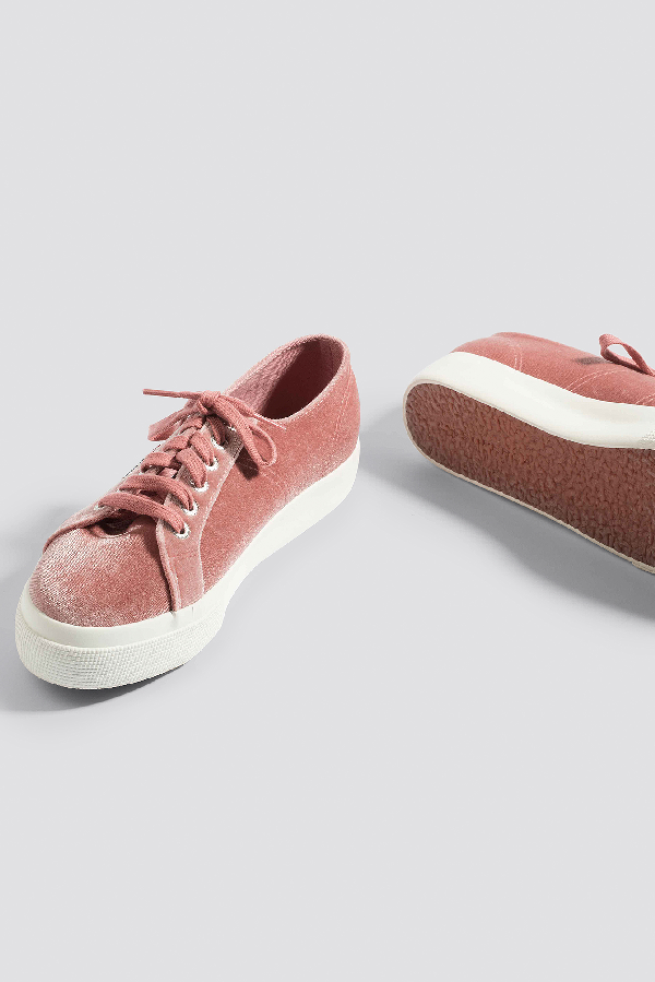 superga dusty rose velvet