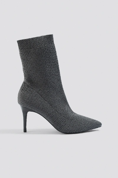 Shop Na-kd Sporty Sock Boots - Grey