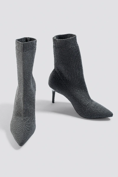 Shop Na-kd Sporty Sock Boots - Grey