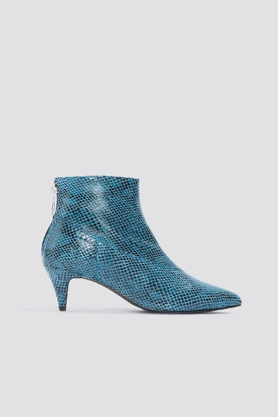 Shop Gestuz Sheba Snake Boots - Blue