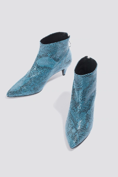 Shop Gestuz Sheba Snake Boots - Blue