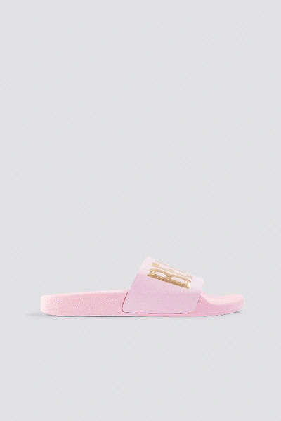 Shop The White Brand Beach Slippers - Pink