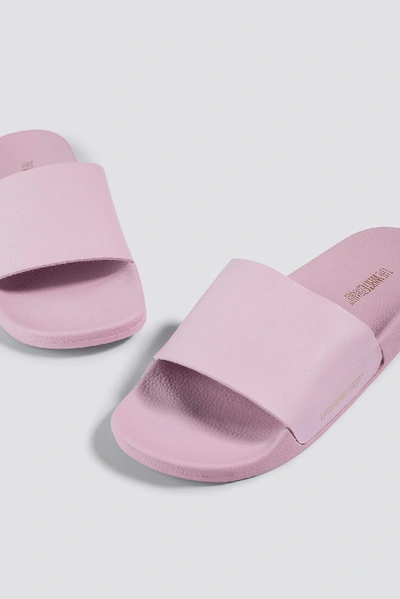 Shop The White Brand Minimal Slippers - Pink
