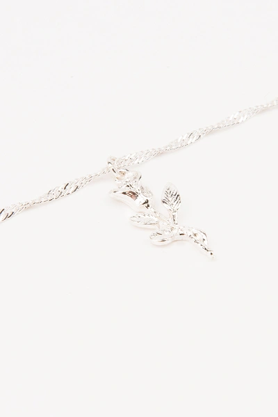 Shop Tranloev Rose Necklace - Silver