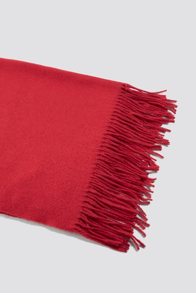 Shop Na-kd Wool Blend Scarf - Red