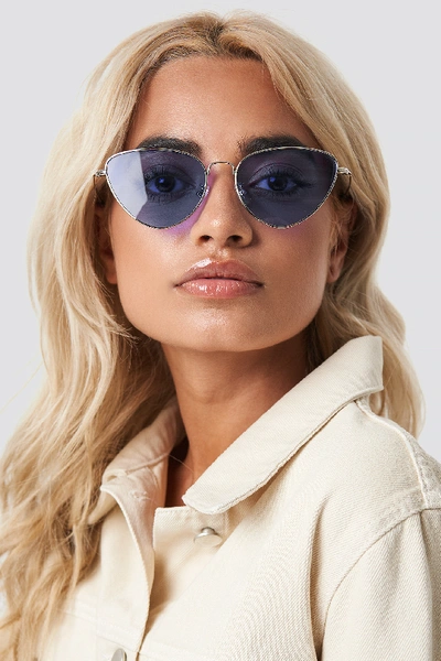 Shop Na-kd Colored Cateye Sunglasses Purple