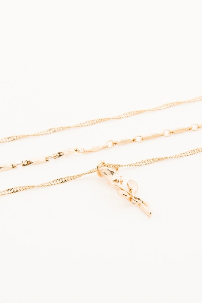 Shop Tranloev Layered Rose Necklace Gold