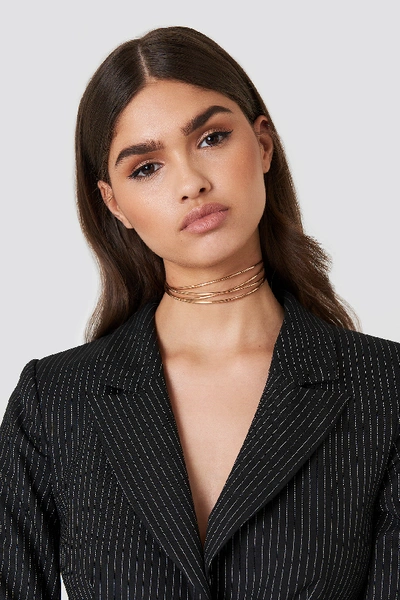 Shop Tranloev Layered Choker - Gold