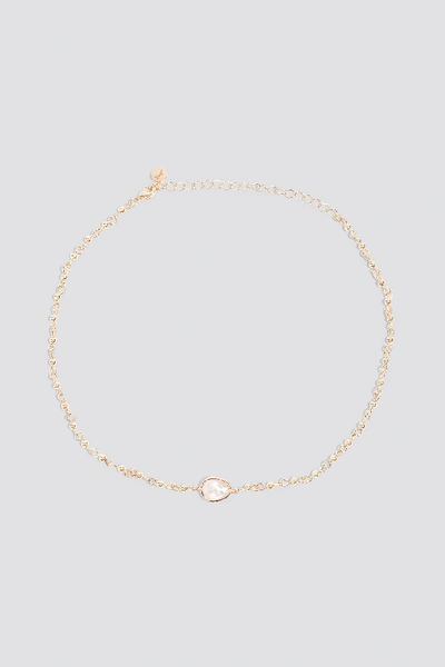 Shop Tranloev Stone Choker Gold In Pink/gold