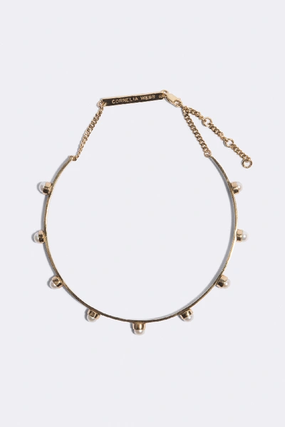 Shop Cornelia Webb Pearled Choker - Gold