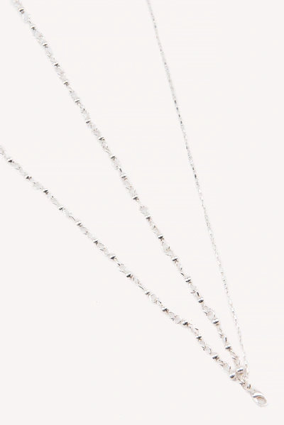 Shop Tranloev Chain Layered Stone Choker - Silver