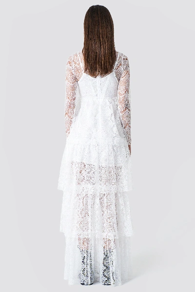 Shop Sahara Ray X Na-kd Long Sleeve Lace Dress - White