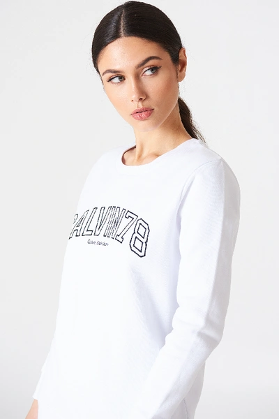 Shop Calvin Klein Core Fit 78 Sweater - White