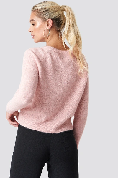 Shop Samsoe & Samsoe Nor O-n Short Sweater - Pink