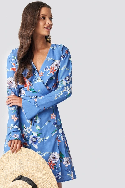 Shop Trendyol Agapi Mini Dress - Blue