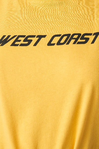Shop Na-kd West Coast Oversized Tee - Yellow
