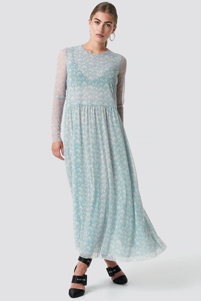Shop Samsoe & Samsoe Milena Dress - Blue In Nuvola