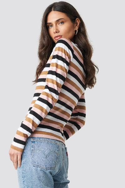 Shop Na-kd Striped Ls Top - Multicolor