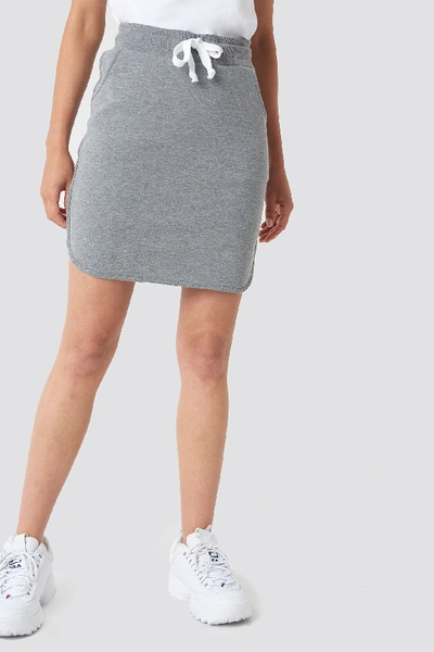Shop Rut & Circle Cosy Skirt Grey In Lt Greymelange