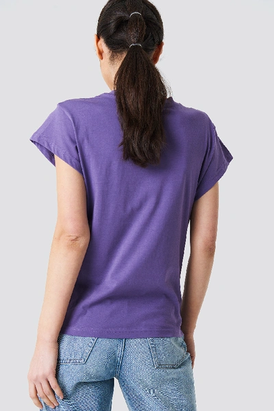 Shop Cheap Monday Screen Top Hacker Outline - Purple