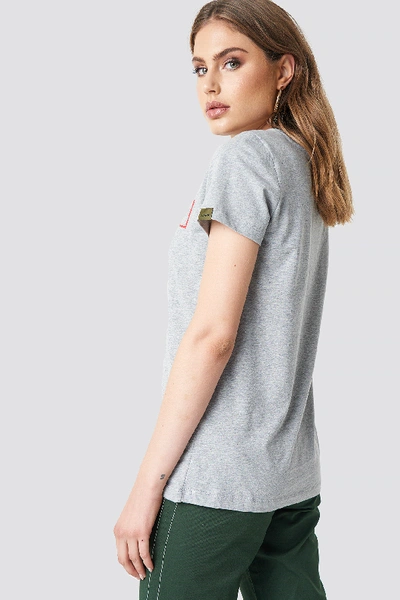 Shop Moves X Na-kd Lulu Tee - Grey In Grey Melange