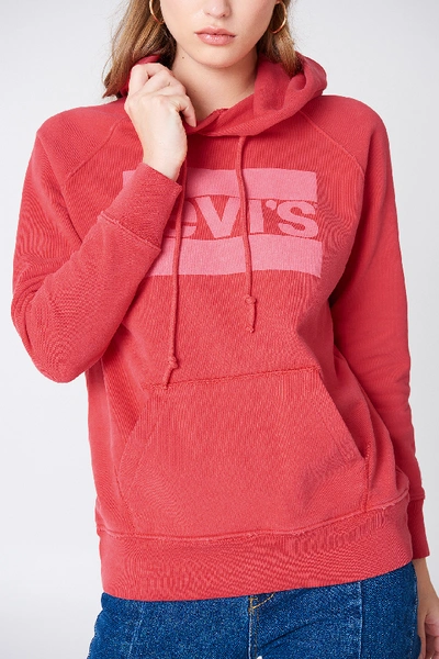 Shop Levi's Graphic Sportswear Hoodie - Red