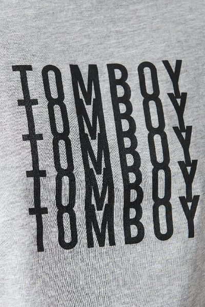 Shop Astridolsenxnakd Tomboy Tee - Grey In Grey Melange