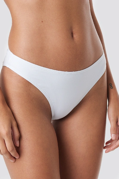 Shop Na-kd High Cut Bikini Panty White