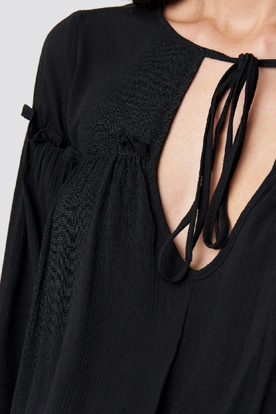 Shop Trendyol Ruched Waist Mini Dress - Black
