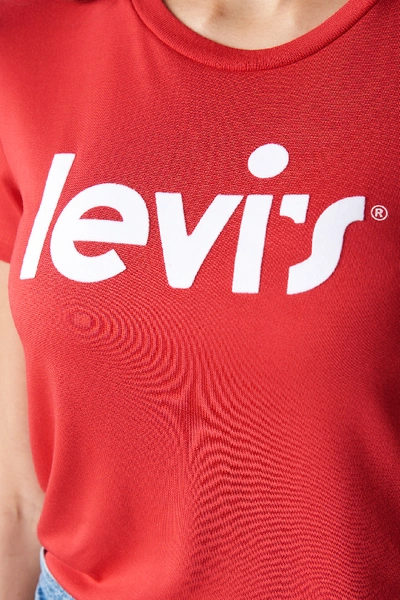 Shop Levi's The Perfect Tee Valley Girl - Red