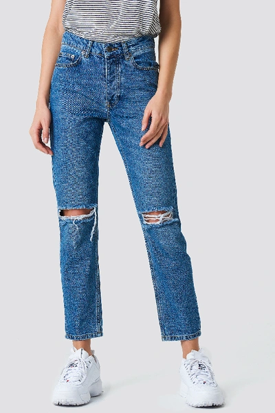 Shop Rut & Circle Louisa Destroyed Jeans - Blue