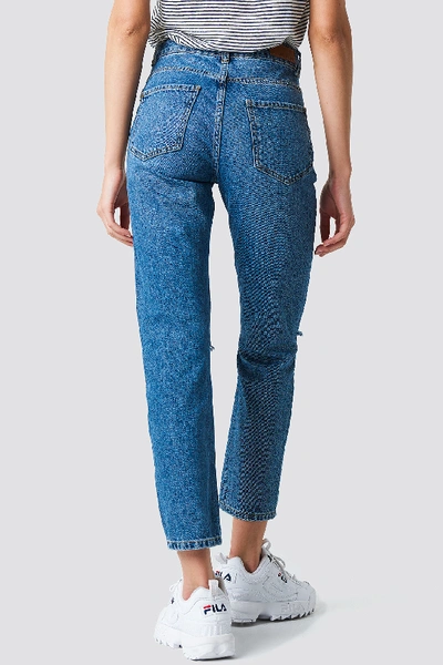 Shop Rut & Circle Louisa Destroyed Jeans - Blue